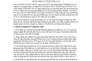 Hướng dẫn 04/HD-VKSTC 2018 công tác kiểm sát giải quyết đơn khiếu nại hoạt động tư pháp