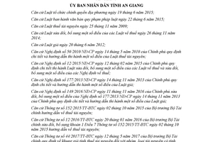 Quyết định 94/2017/QĐ-UBND quy định Bảng giá tính thuế đối với tài nguyên An Giang