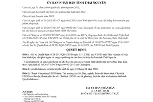 Quyết định 38/2017/QĐ-UBND bãi bỏ 28/2013/QĐ-UBND Quy chế phát ngôn Thái Nguyên