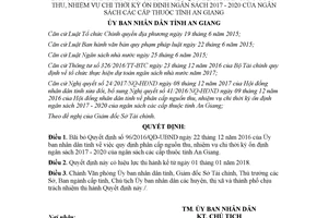 Quyết định 93/2017/QĐ-UBND bãi bỏ Quyết định 96/2016/QĐ-UBND An Giang