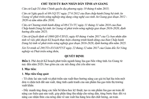 Quyết định 3878/QĐ-UBND 2017 Kế hoạch phát triển ngành hàng lúa gạo bền vững An Giang