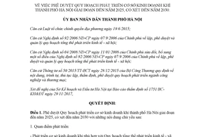 Quyết định 43/QĐ-UBND 2018 Quy hoạch phát triển cơ sở kinh doanh khí Hà Nội đến 2025