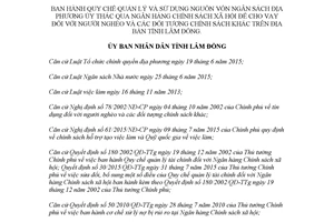 Quyết định 01/2018/QĐ-UBND sử dụng vốn ngân sách ủy thác qua Ngân hàng để cho vay Lâm Đồng
