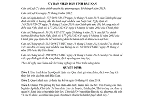 Quyết định 45/2017/QĐ-UBND quy định giá sản phẩm dịch vụ công ích thủy lợi Bắc Kạn