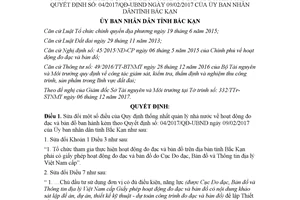 Quyết định 42/2017/QĐ-UBND sửa đổi Quy định thống nhất quản lý đo đạc bản đồ Bắc Kạn