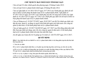 Quyết định 2094/QĐ-UBND 2017 tiêu chí xác định hồ sơ vi phạm hành chính phức tạp Bắc Kạn