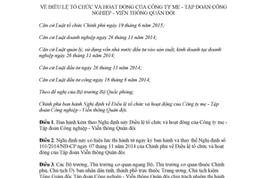 Nghị định 05/2018/NĐ-CP Điều lệ tổ chức và hoạt động của Công ty mẹ Tập đoàn Công nghiệp