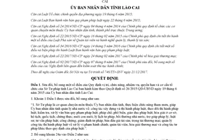 Quyết định 39/2017/QĐ-UBND sửa đổi Quy định vị trí chức năng nhiệm vụ Sở Tư pháp Lào Cai