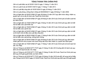 Quyết định 3164/QĐ-TTCP 2017 công bố thủ tục hành chính thuộc quản lý của Thanh tra Chính phủ