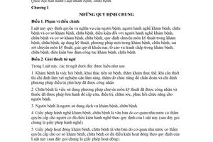 Luật khám bệnh chữa bệnh số 15/2023/QH15  mới nhất