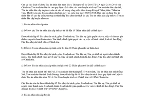 Công văn 26/TANDTC-TCCB 2018 góp ý phương án tổ chức tòa chuyên trách