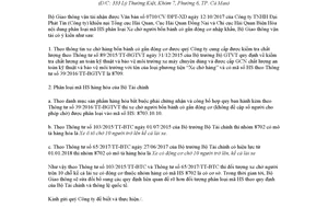 Công văn 14716/BGTVT-KHCN 2017 phân loại mã HS đối với xe chở người bốn bánh có gắn động cơ