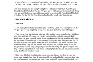 Kế hoạch 12082/KH-BCĐ389 2017 cao điểm đấu tranh chống buôn lậu gian lận thương mại dịp Tết