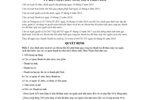 Quyết định 02/2018/QĐ-UBND mức trích từ khoản thu hồi phát hiện qua công tác thanh tra Huế