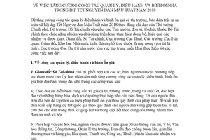 Chỉ thị 04/CT-BTC 2017 tăng cường công tác quản lý điều hành và bình ổn giá trong dịp Tết