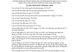 Quyết định 36/2017/QĐ-UBND đơn giá đo đạc lập bản đồ địa chính đăng ký đất đai Bắc Ninh