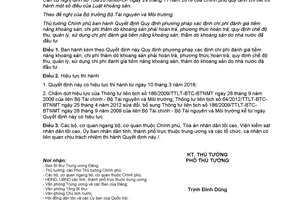 Quyết định 04/2018/QĐ-TTg quy định phương pháp xác định chi phí đánh giá tiềm năng khoáng sản