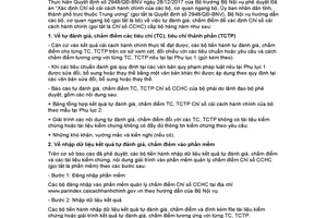 Công văn 260/BNV-CCHC 2018 hướng dẫn chấm điểm để xác định Chỉ số cải cách hành chính cấp bộ