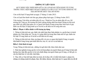 Thông tư liên tịch 02/2017/TTLT-VKSNDTC-TANDTC-BCA-BQP trả hồ sơ để điều tra bổ sung