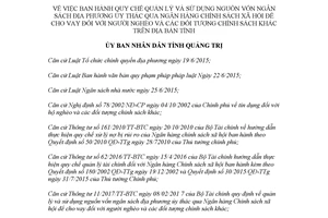 Quyết định 01/2018/QĐ-UBND sử dụng vốn ngân sách ủy thác qua Ngân hàng để cho vay Quảng Trị