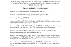 Quyết định 01/2018/QĐ-UBND giá tối đa dịch vụ thu gom vận chuyển rác thải Phù Mỹ Bình Định