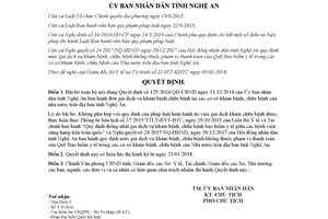 Quyết định 04/2018/QĐ-UBND bãi bỏ Quyết định 125/2014/QĐ-UBND Nghệ An