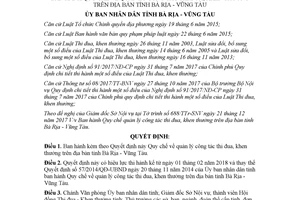 Quyết định 04/2018/QĐ-UBND Quy chế quản lý công tác thi đua khen thưởng Vũng Tàu