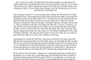 Thông báo 10/TB-BGTVT 2018 trật tự an toàn giao thông các điểm giao cắt đường bộ đường sắt