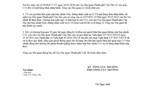 Công văn 451/TCHQ-GSQL 2018 vướng mắc trong việc kiểm tra C/O mặt hàng than