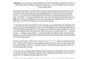 Công văn 62/CNTT-SW 2018 vướng mắc triển khai Cơ chế một cửa quốc gia đường hàng không