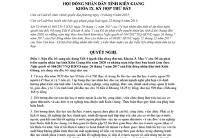 Nghị quyết 119/2018/NQ-HĐND sửa đổi Đề án phát triển nguồn nhân lực Kiên Giang