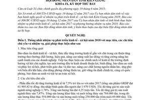 Nghị quyết 121/NQ-HĐND 2018 nhiệm vụ phát triển kinh tế xã hội Kiên Giang