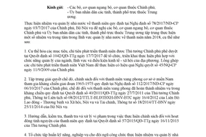 Công văn 482/BNV-CTTN 2018 thực hiện nhiệm vụ trọng tâm trong quản lý nhà nước thanh niên