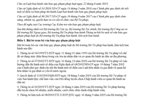 Thông tư 01/2018/TT-BTP bãi bỏ văn bản quy phạm pháp luật do Bộ trưởng Bộ Tư pháp ban hành