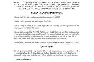 Quyết định 72/2017/QĐ-UBND chế độ công tác phí chi hội nghị của cơ quan nhà nước Long An