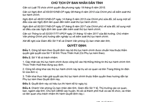Quyết định 103/QĐ-UBND 2018 công bố thủ tục hành chính lĩnh vực dược phẩm Sở Y tế Huế