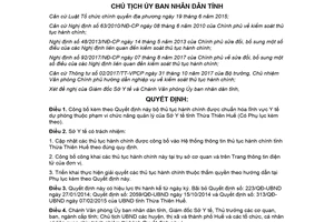 Quyết định 102/QĐ-UBND 2018 công bố bộ thủ tục hành chính Y tế dự phòng Sở Y tế Huế