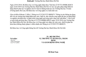 Công văn 301/BKHCN-ĐTG 2018 giải đáp 23/2015/TT-BKHCN giấy phép nhập khẩu thiết bị đào tạo