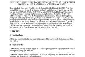 Kế hoạch 30/KH-UBND 2018 thực hiện Chương trình khống chế và tiến tới loại trừ bệnh Dại Hà Nội