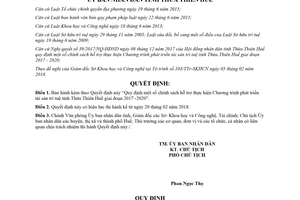 Quyết định 13/2018/QĐ-UBND chính sách hỗ trợ Chương trình phát triển tài sản trí tuệ Huế