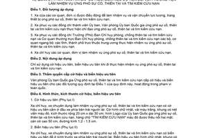 Quy định 55/QyĐ-UBQGTKCN 2018 cấp cờ hiệu phương tiện làm nhiệm vụ ứng phó sự cố thiên tai