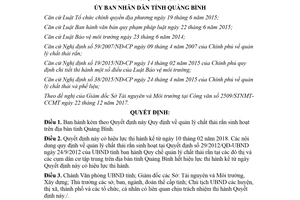 Quyết định 03/2018/QĐ-UBND quy định quản lý chất thải rắn sinh hoạt Quảng Bình