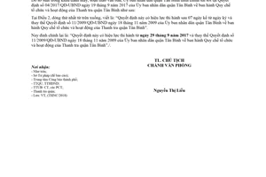 Công văn 278/UBND-TH 2018 đính chính Quyết định 04/2017/QĐ-UBND Hồ Chí Minh