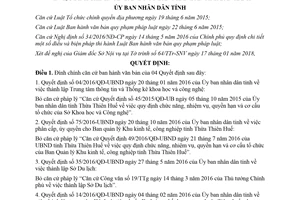 Quyết định 236/QĐ-UBND 2018 đính chính văn bản do Ủy ban tỉnh ban hành Huế
