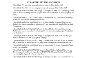 Quyết định 02/2018/QĐ-UBND phân cấp quản lý tổ chức bộ máy biên chế Quảng Bình