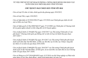 Quyết định 68/QĐ-UBND 2018 phê duyệt Kế hoạch phòng chống dịch bệnh cho đàn vật nuôi Yên Bái
