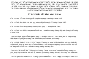 Quyết định 19/2018/QĐ-UBND sửa đổi Quy định điều kiện an toàn phương tiện thô sơ Ninh Thuận