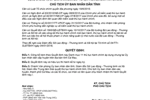 Quyết định 37/QĐ-UBND 2018 công bố danh mục thủ tục hành chính bảo trợ xã hội Cà Mau