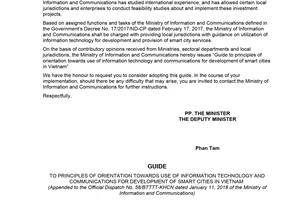 Official Dispatch 58/BTTTT-KHCN 2018 Guide orientation information technology smart cities