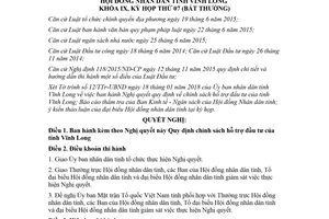 Nghị quyết 97/2018/NQ-HĐND quy định chính sách hỗ trợ đầu tư Vĩnh Long